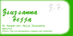 zsuzsanna hejja business card